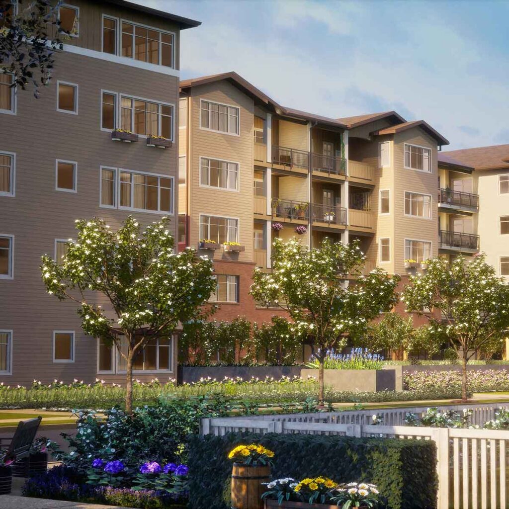 An artists rendering of Sutton Terrace