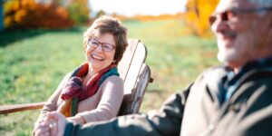 Friendsview residents enjoying time outside