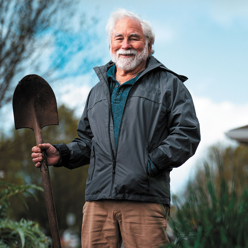 Friendsview resident gardening